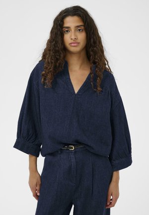 CHAMAN TOLEDO 3/4 - Bluse - dark blue denim