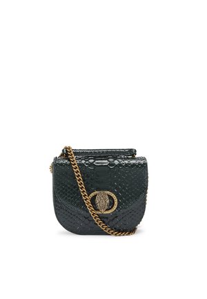 Cross body bag - green comb