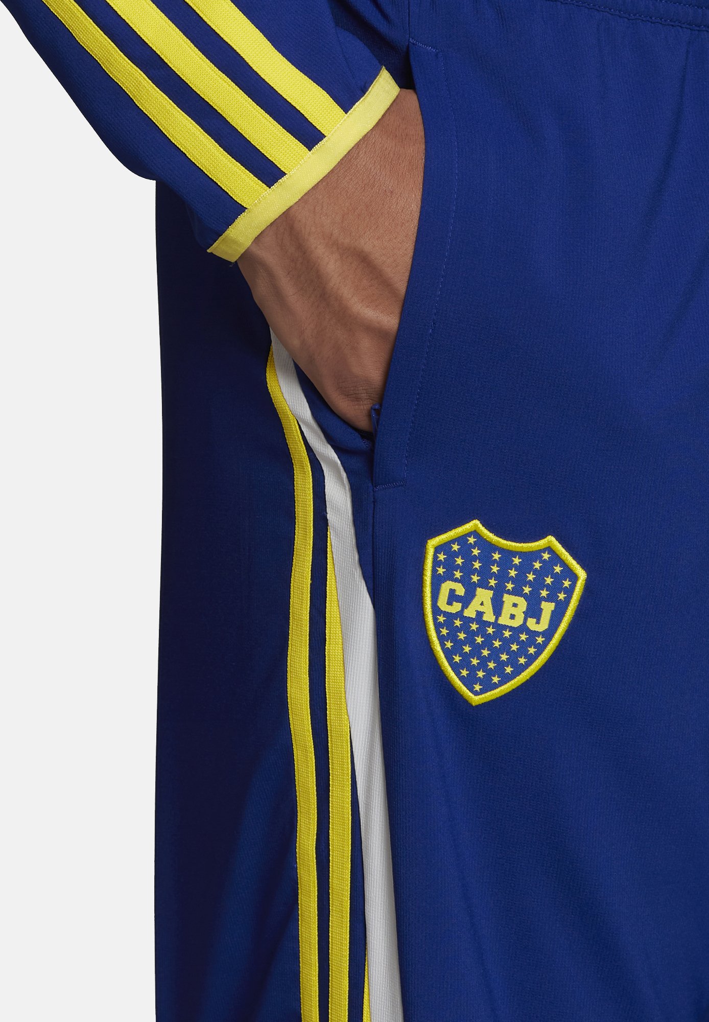 adidas Performance BOCA JUNIORS TEAMGEIST WOV PANT - Pantalones deportivos  - blue/azul - Zalando.es