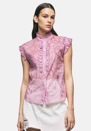 Overhemdblouse - rosa