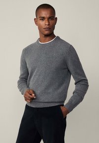 Hackett London CREW - Svetr - granite grey