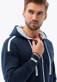 Ombre Felpa con zip - navy blue