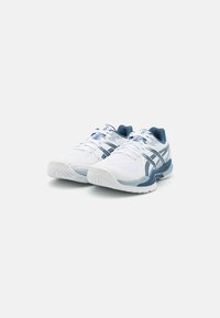 ASICS POWERBREAK FF - Pantofi handbal - white/vintage indigo