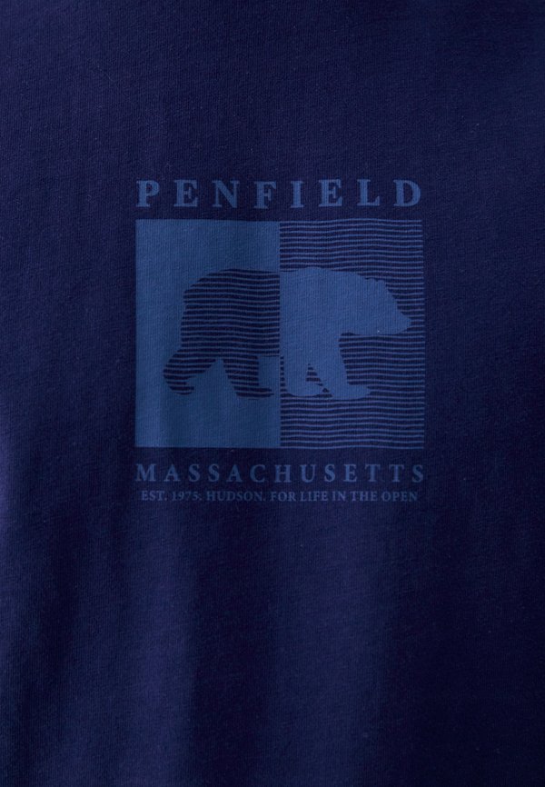 CONTRAST STRIPE BEAR GRAPHIC  - Print T-shirt3