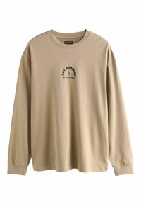 REGULAR FIT GRAPHIC - Pikkade varrukatega topp - stone
