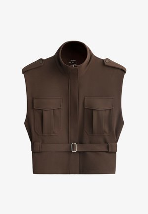 OYSHO, Veste sans manches - mottled light brown