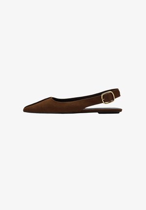 Mango, ADULT - Ballerines à brides arrière - dark brown