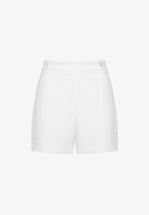 Elisabetta Franchi, SHORTS CON LOGO - Shorts - avorio