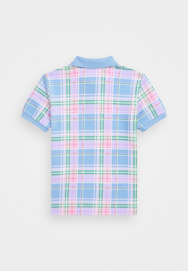 PLAID PRINT COTTON MESH POLO SHIRT - Polo shirt2