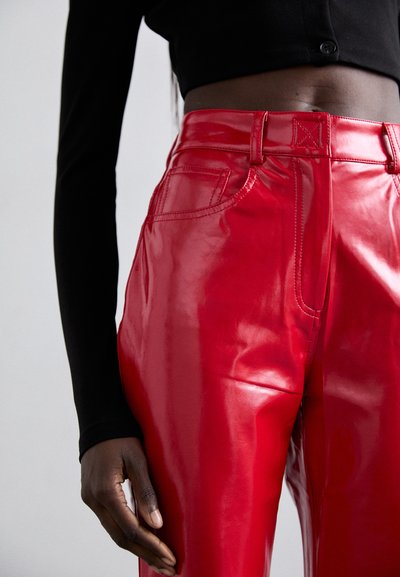 Norma Kamali HIGH WAIST  - Trousers - tiger red