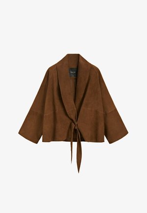 Massimo Dutti, - Kurtka skórzana