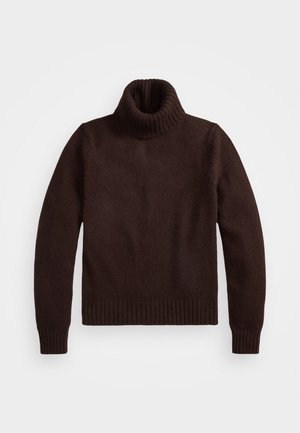Polo Ralph Lauren WOOL ROLLNECK JUMPER - Pullover - walnut brown