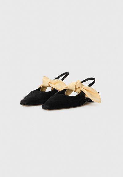 NEOUS UBA - Μπαλαρίνες με λουράκι στον αστράγαλο - black