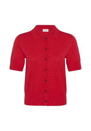 Kaffe, KALIZZA POLO CARDIGAN - Cardigan - goji berry
