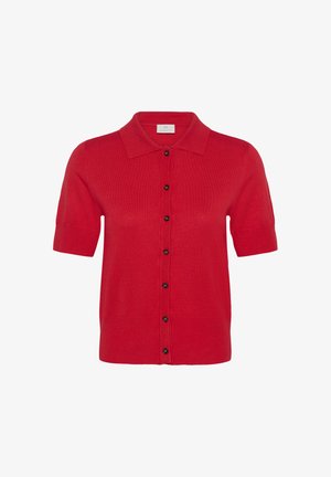 Kaffe, KALIZZA POLO CARDIGAN - Cardigan - goji berry