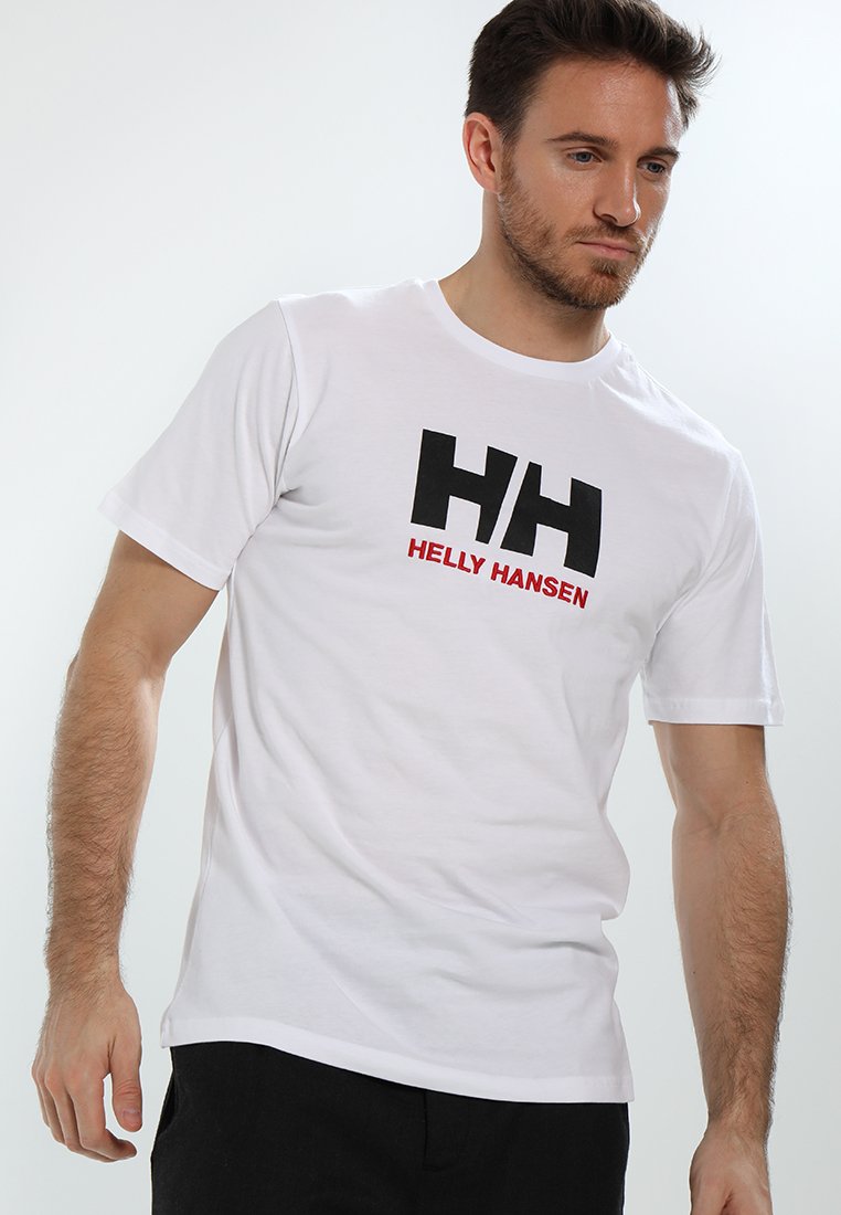 Helly Hansen LOGO Camiseta estampada - white/blanco - Zalando.es