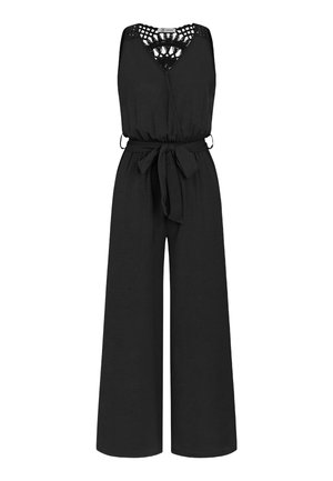 STYLISH SLEEVELESS  WAIST TIE - Mono - black