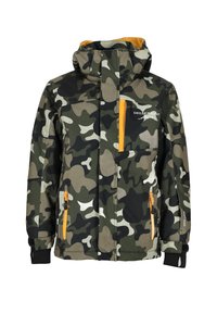 Swedemount ANTON Snowboardjacke green camouflage mustard