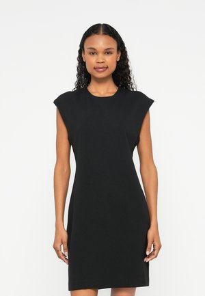 PONTE BODYCON MINI DRESS - Džersejové šaty - black