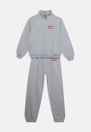 MOSCHINO, ZIPPED UNISEX SET - Φόρμα - mottled grey