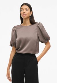 VIELLETTE 2/4 PUFF - Bluse - brown