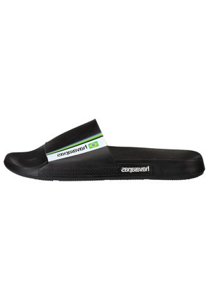 HAVAIANAS SLIDE BRASIL - Sandály do bazénu - black