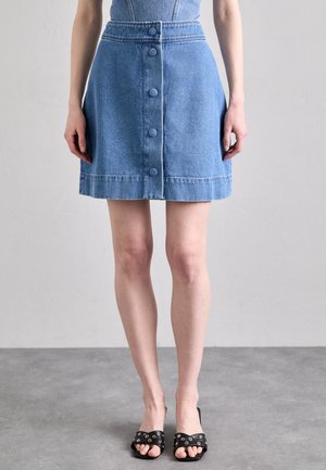 Fête Impériale JOHANNE SKIRT - Falda vaquera - bleu