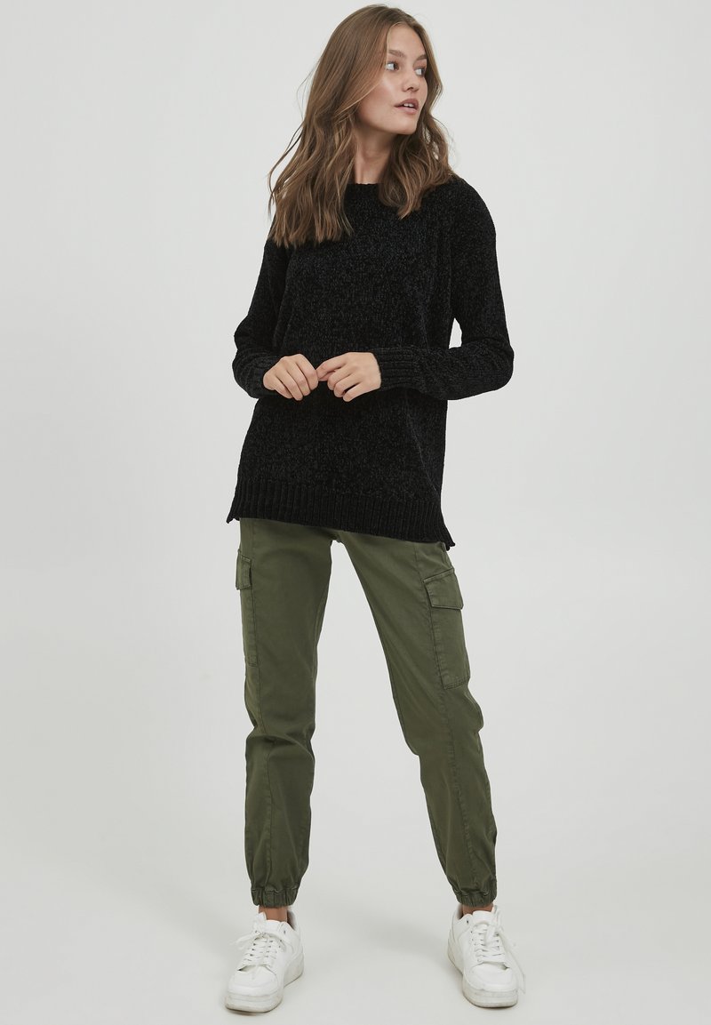 Damen Strickjacken | Oxmo OXELVINA Strickpullover black/schwarz - OQ65968 Damen Strickjacken | Oxmo OXELVINA Strickpullover black/schwarz - OQ65968