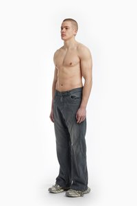 FAVELA FLARED UNISEX - Løst sittende jeans - grey