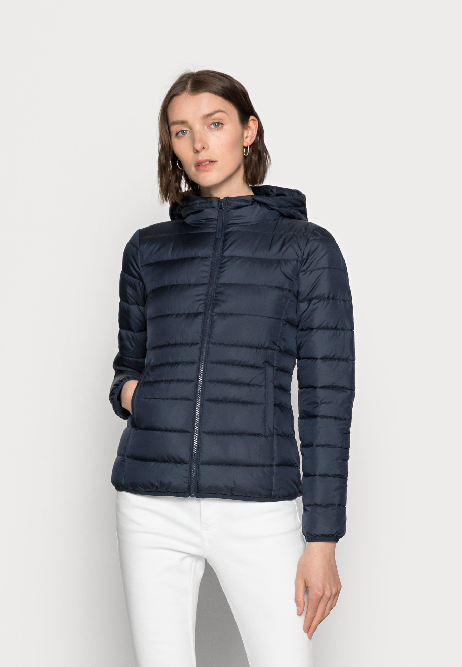 cinched waist winter jacket