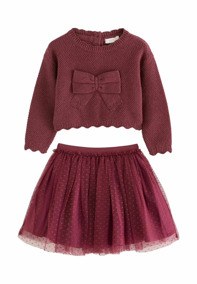 Next BOW SET-REGULAR FIT - A-lijn rok - red