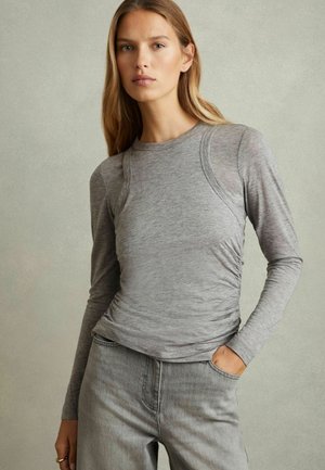 Reiss CHARLIE LAYERED  - Langærmet T-shirt - grey