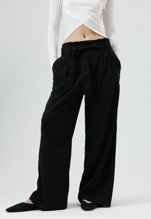 SELF-TIE - Pantalon classique - black