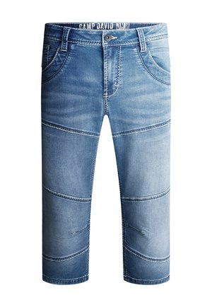 Camp David, SKATER HE:RY REGULAR FIT - Jeans Shorts - blue white jogg