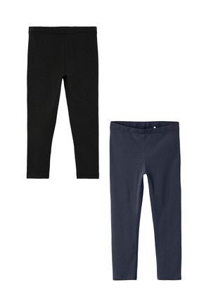 Name it, 2ER-SET  ELASTISCH BEQUEM - Leggings - Trousers - schwarz-blau