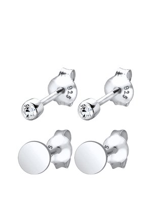 SPARKLING BASIC SET - MIT KRISTALLEN VON SWAROVSKI® - Náušnice - silberfarben