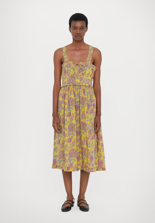 CALLA  - Shirt dress - citron floral