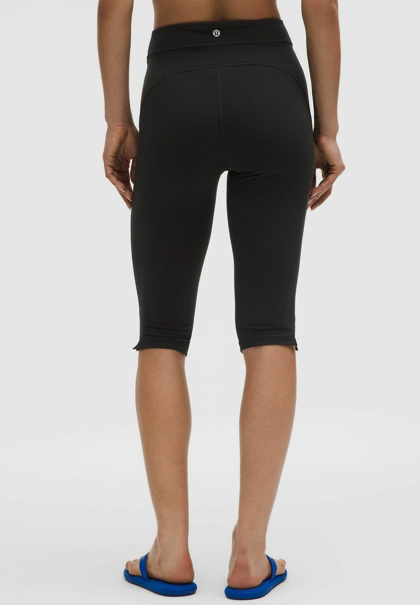 lululemon Groove High-Rise Notched-Hem Crop - Leggings - black