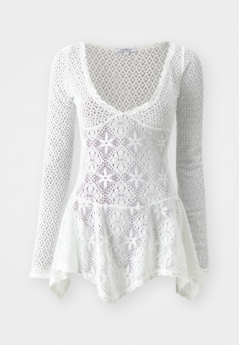 Frankies Bikinis BELLE DRESS Accessoire de plage white/blanc