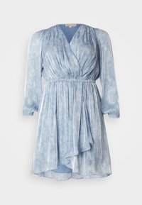 FAUX WRAP MINI  - Robe de soirée - blue