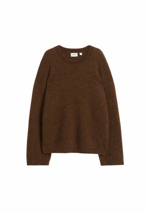 MOHAIR-BLEND KNITTED JUMPER - Neule - brown