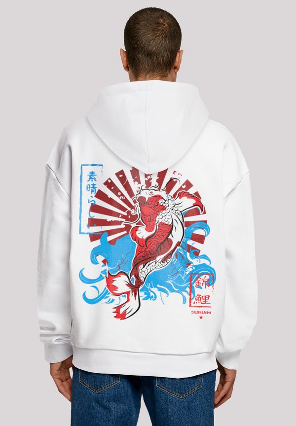 JAPAN KOI FISCH KARPFEN - Kapuzenpullover - weiß