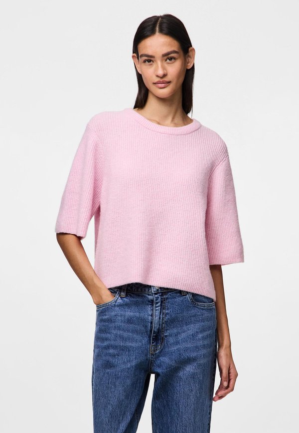 PCSILLY SS O-NECK BC - Basic T-shirt - roseate spoonbill melange