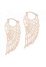 Wildcat Abey Hoops Ohrringe - Edelstahl Blatt-Design Für Normale Ohrlöcher & Tunnel