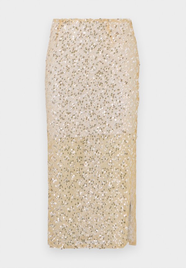 PRATER - Pencil skirt - panna2