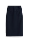 PUNTO TAILORED MIDI  - A-lijn rok - dark night navy