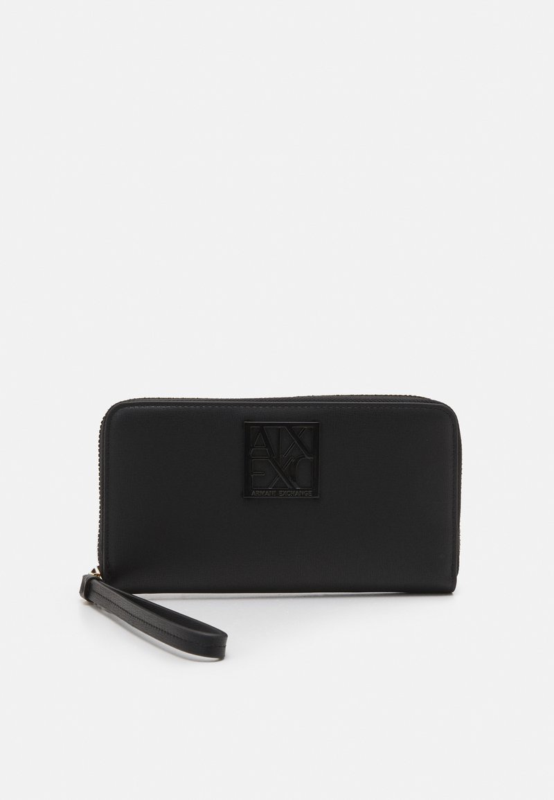 Armani Exchange WALLET ZIP AROUND - Wallet - black - Zalando.co.uk