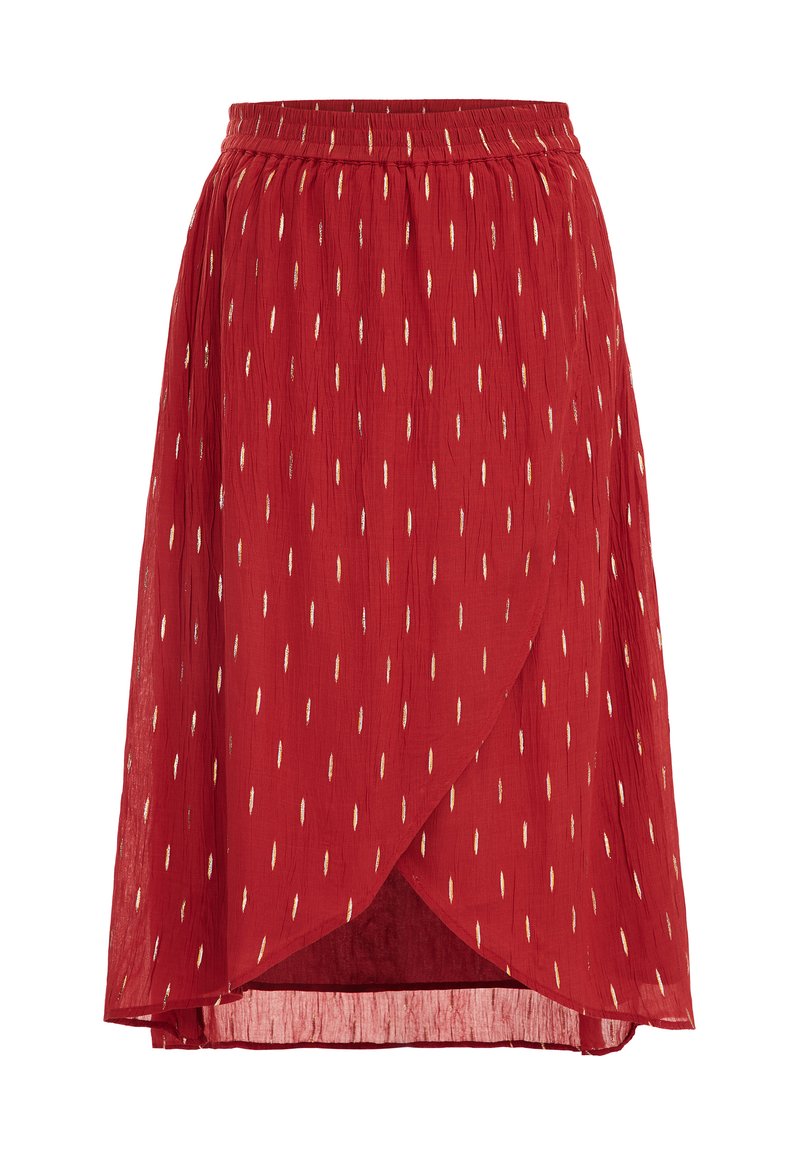 WE Fashion A-lijn rok rood gemêleerd WE Fashion A-lijn rok rood gemêleerd