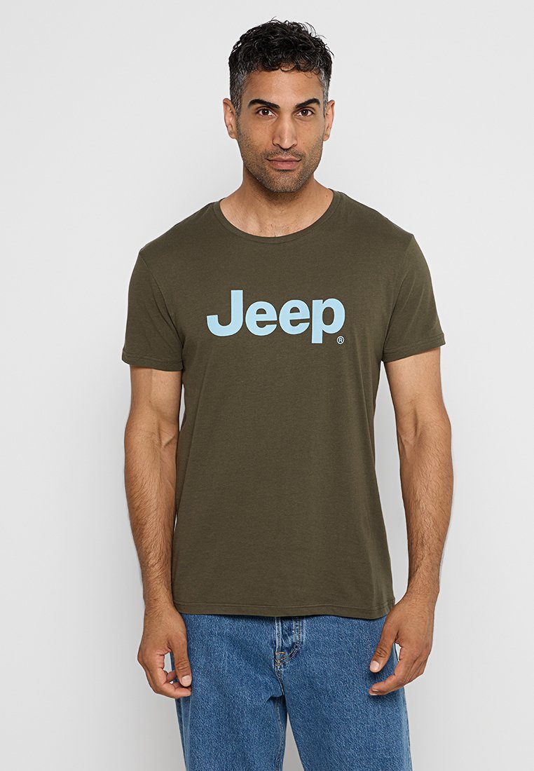 Jeep T-shirt print groen