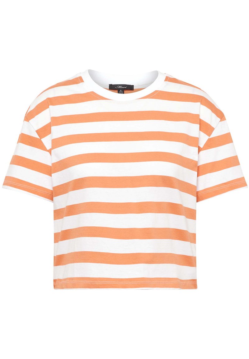 Damen Kleider | Mavi SHORT SLEEVE T-Shirt print coral gold white striped/orange - DT28538 Damen Kleider | Mavi SHORT SLEEVE T-Shirt print coral gold white striped/orange - DT28538